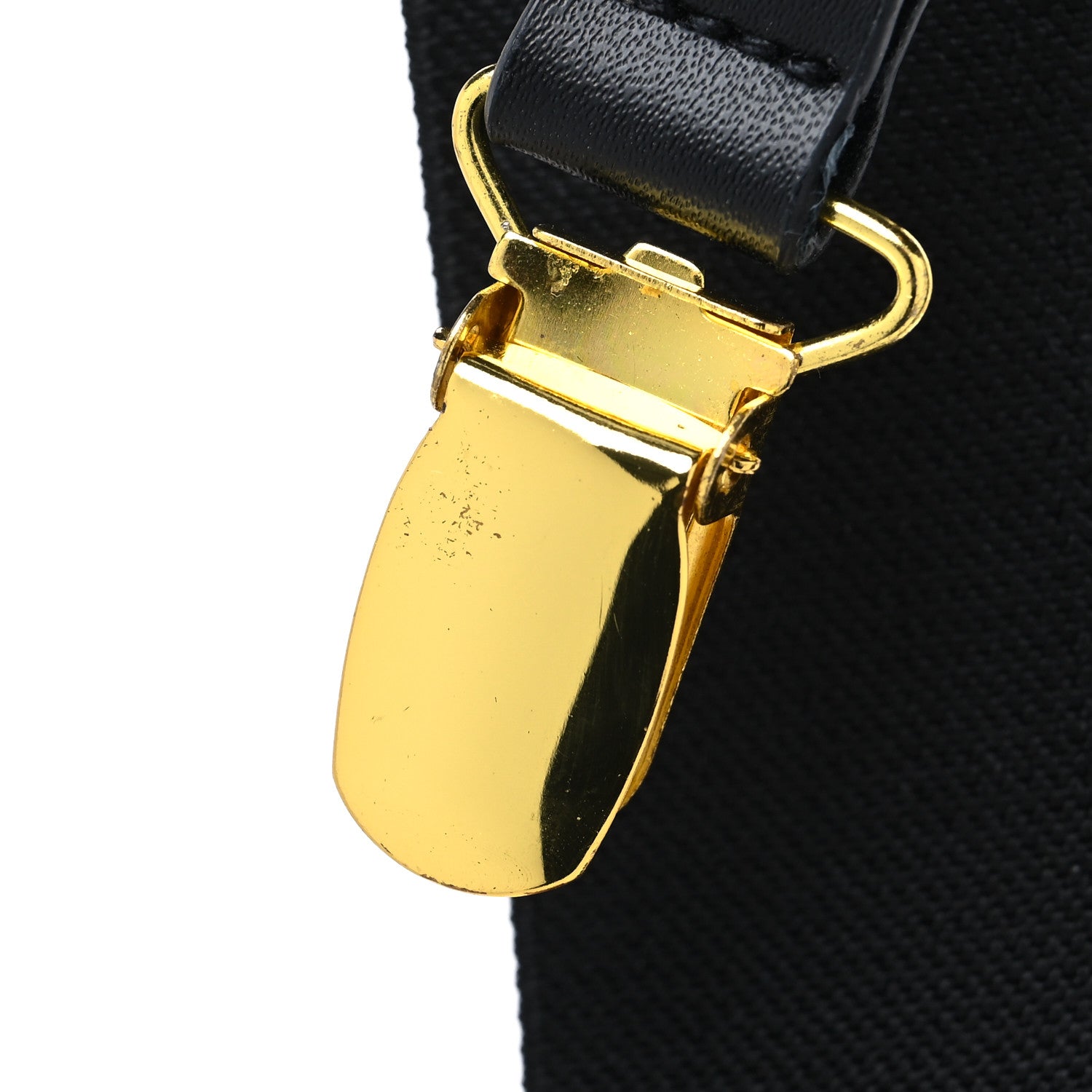 Chanel Logo Suspenders Black White 5 of 5