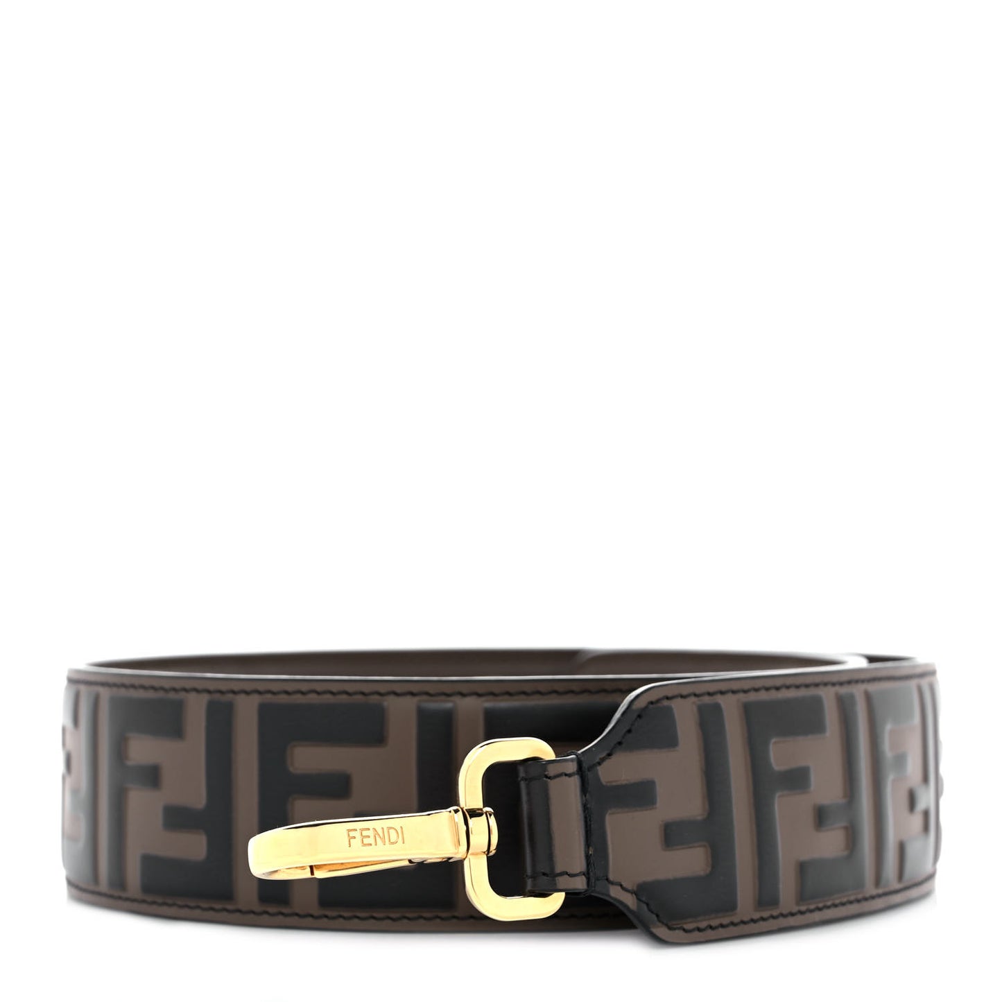 Vitello Century Bi-Color FF 1974 Embossed Strap You Maya Black