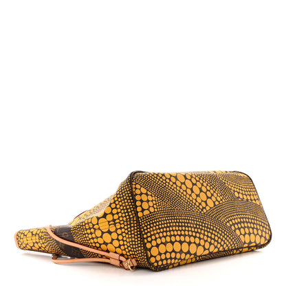Louis Vuitton Monogram Kusama Waves Neverfull MM Yellow 4 of 17