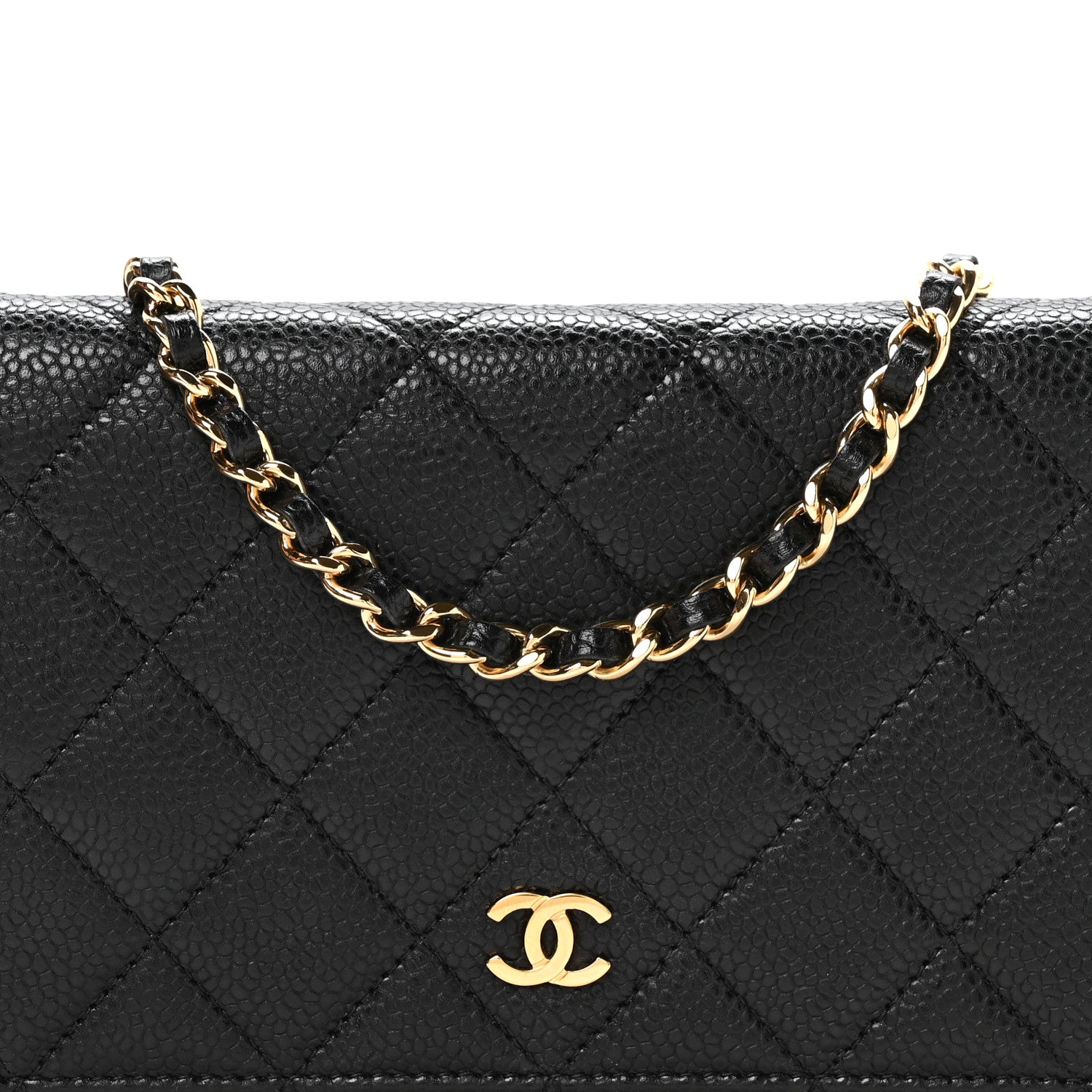 Chanel Caviar Quilted Wallet on Chain WOC Black 8 of 10