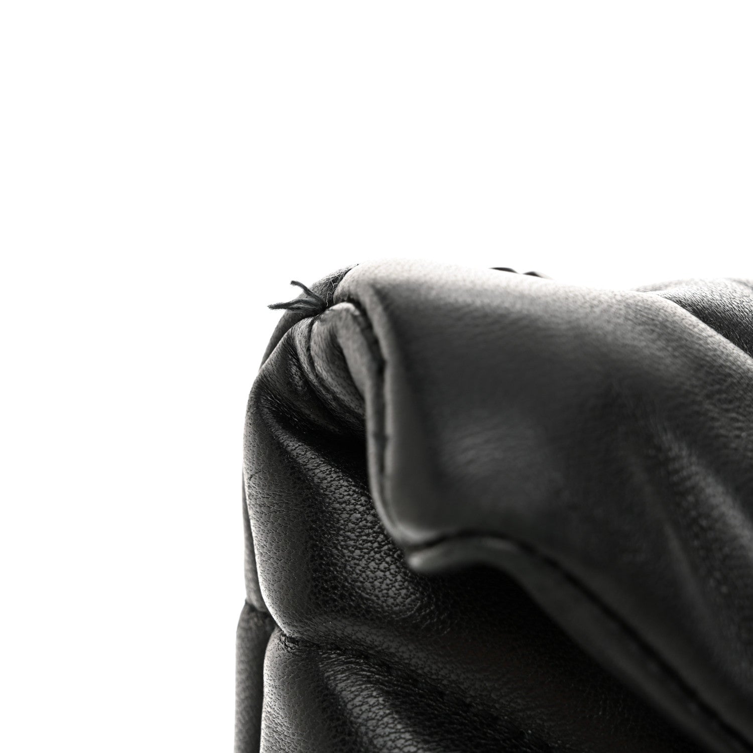 Saint Laurent Lambskin Quilted Toy Loulou Puffer Monogram Monochrome Chain Satchel Black 11 of 13