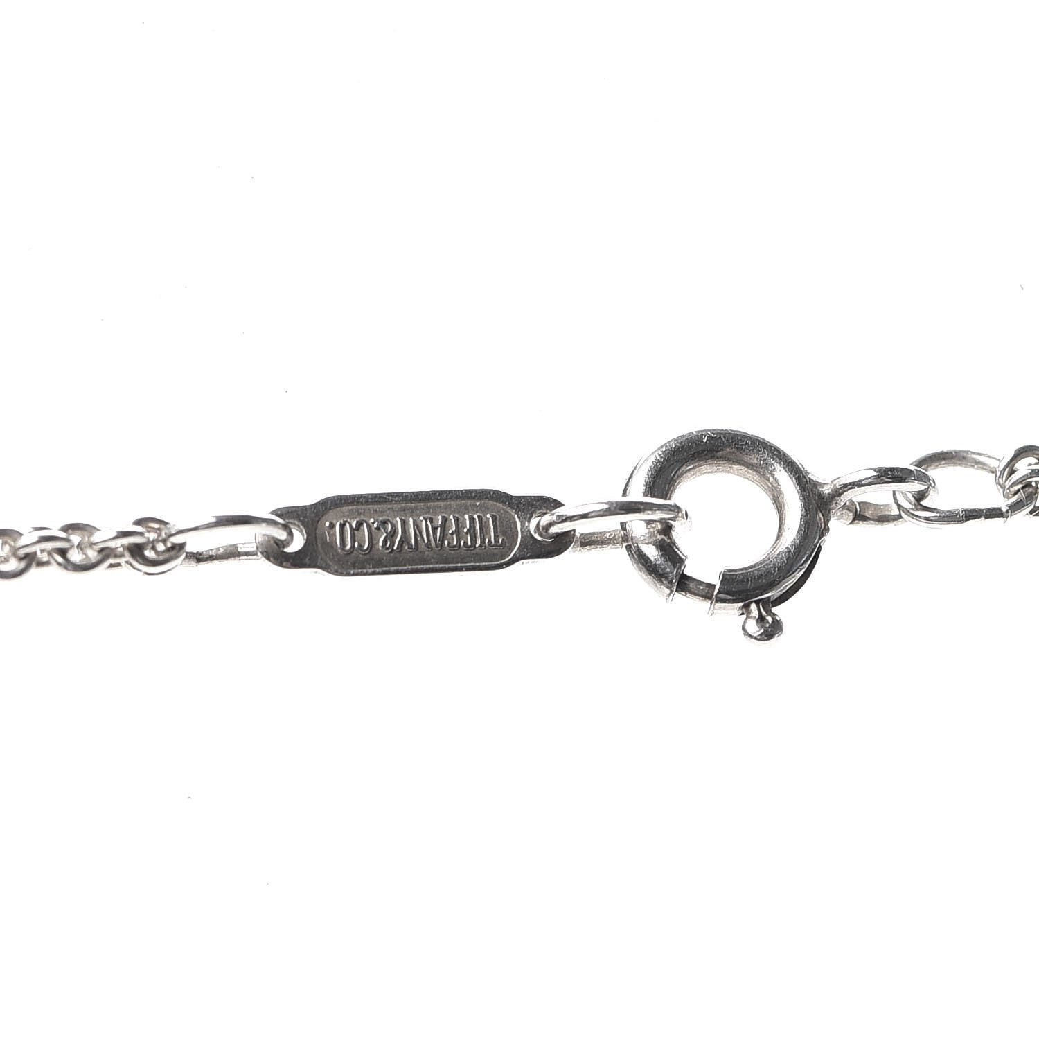 Tiffany Sterling Silver Figure 8 Pendant Necklace 5 of 5