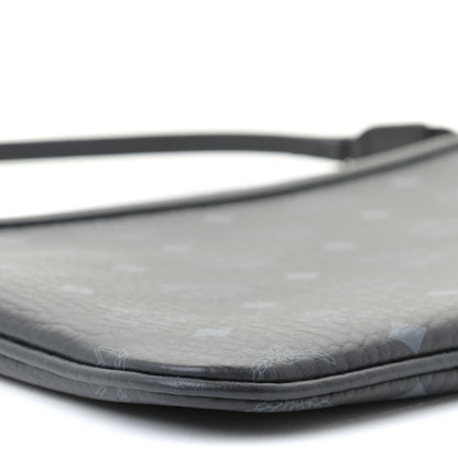 MCM Visetos Liz Shopper Tote Pouch Black 4 of 6