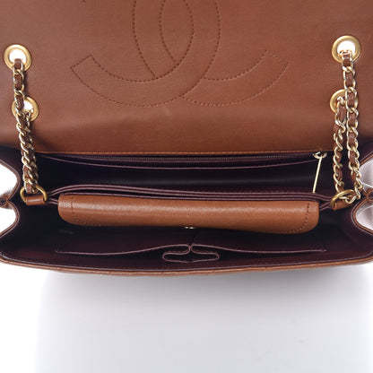 Chanel Lambskin Quilted Jumbo Coco Vintage Flap Brown 6 of 12