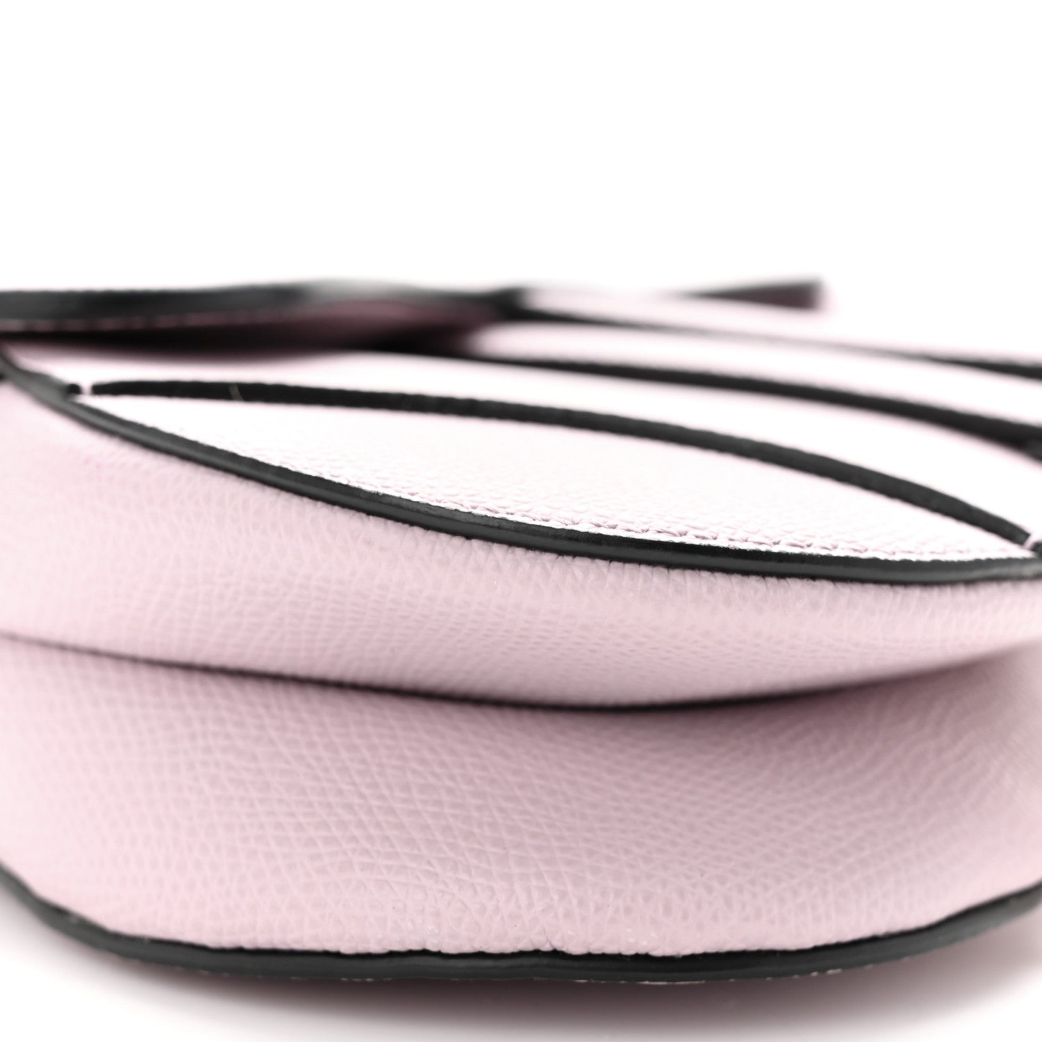 Christian Dior Grained Calfskin Mini Saddle Bag Light Pink 9 of 10