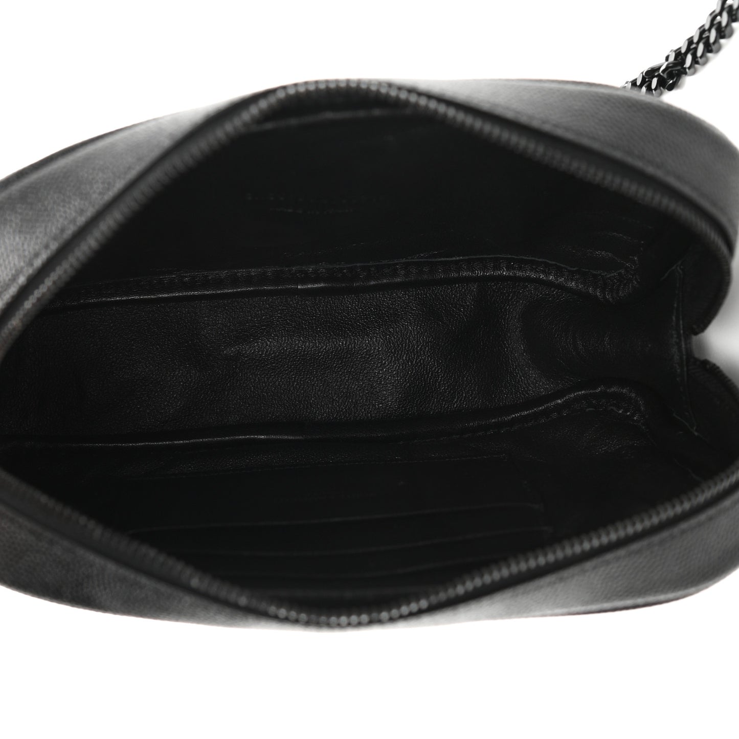 Grain De Poudre Matelasse Monogram Mini Lou Camera Bag Black