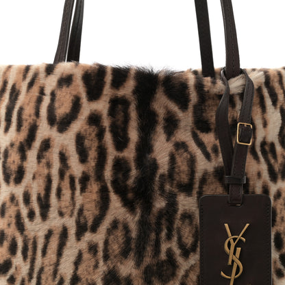 Saint Laurent Leopard Calf Hair Tote 8 of 12