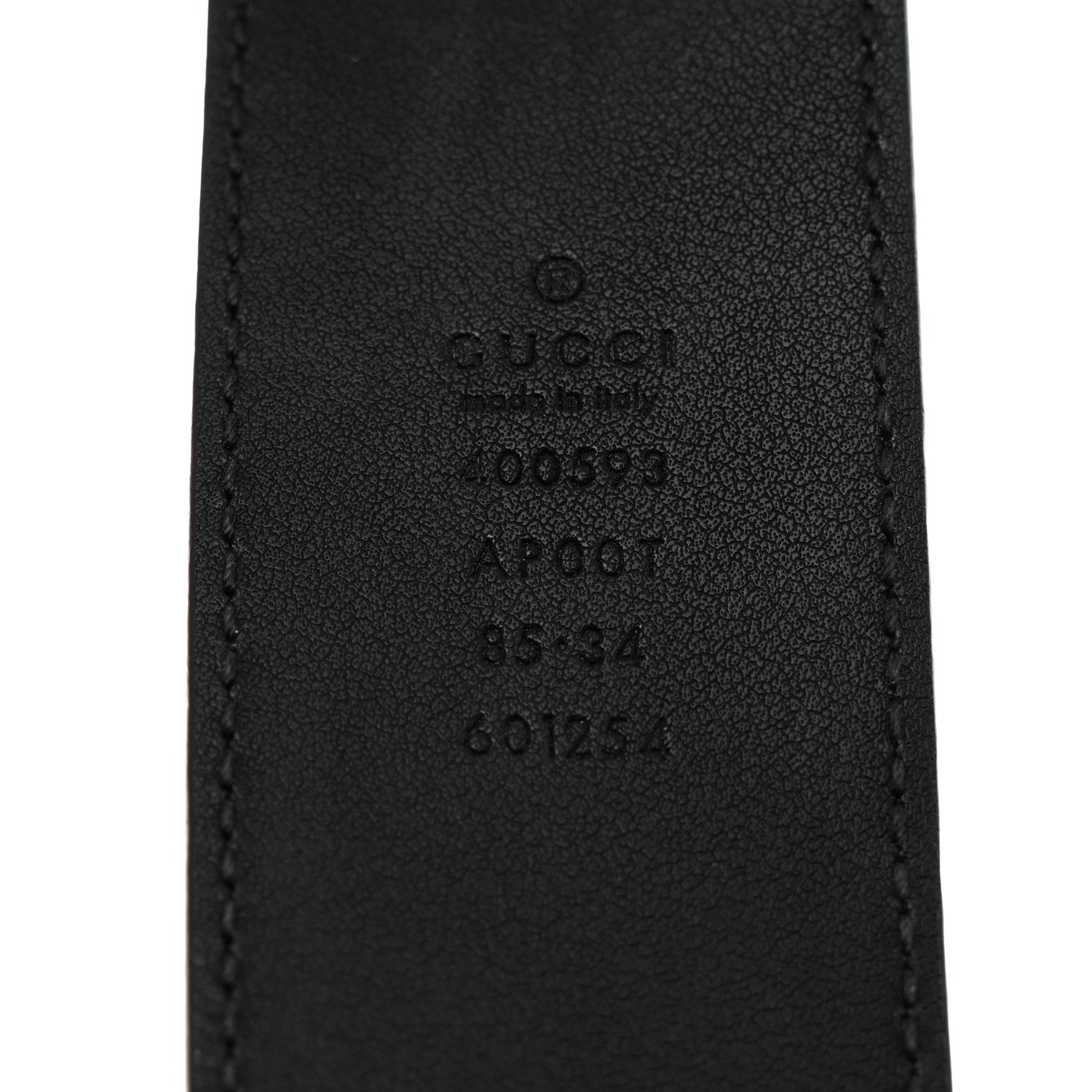 Gucci Calfskin Double G 40mm Belt 85 34 Black 3 of 5