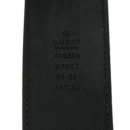 Gucci Calfskin Double G 40mm Belt 85 34 Black 3 of 5