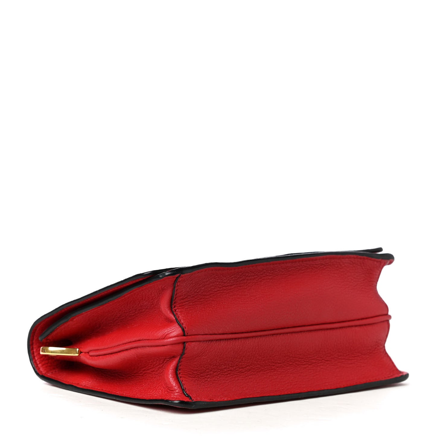 Vitello Daino Flap Crossbody Rosso