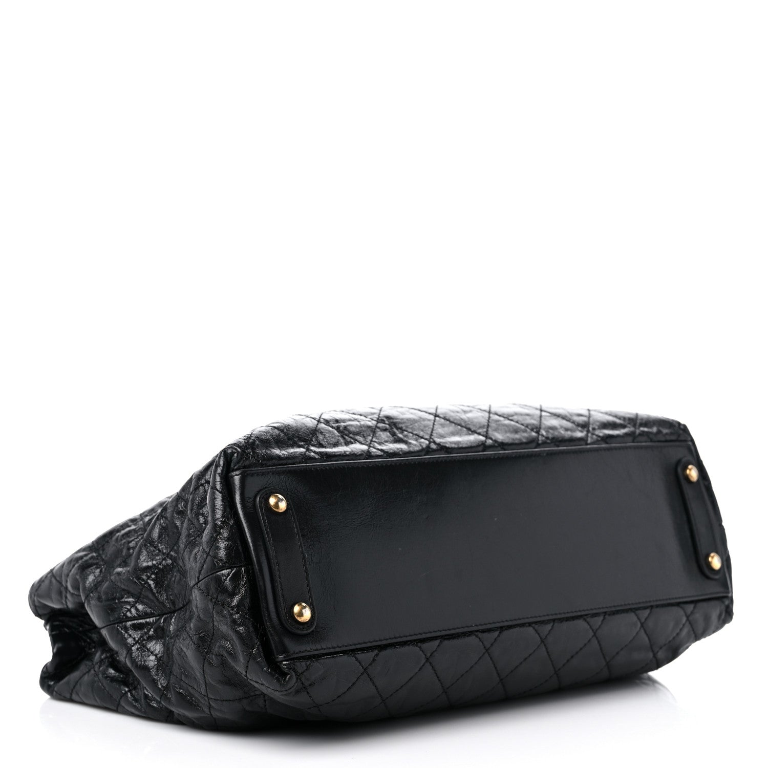 Chanel Glazed Calfskin Stingray Large Bindi CC Tote Black 4 of 14