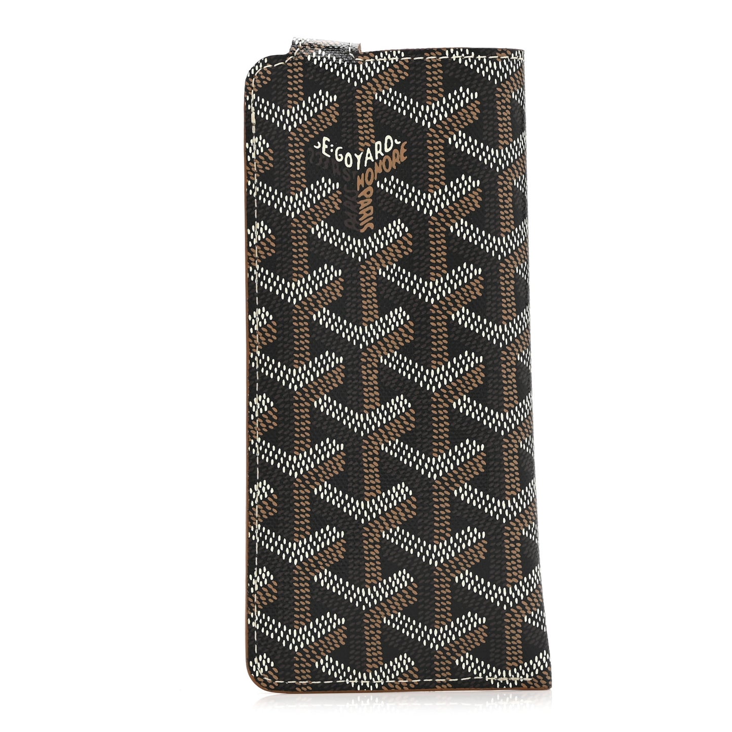 Goyardine Montmartre Glasses Case Black Gold