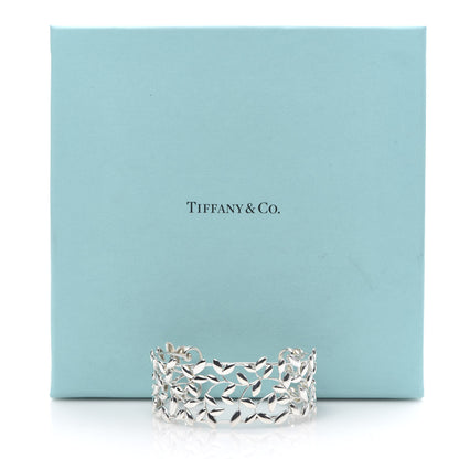 Tiffany Sterling Silver Paloma Picasso Olive Leaf Cuff Bracelet 5 of 5
