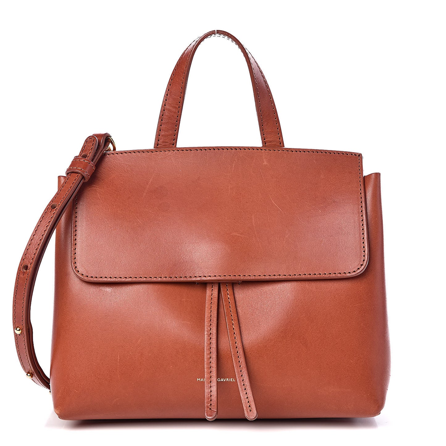 Calfskin Mini Lady Bag Ginger