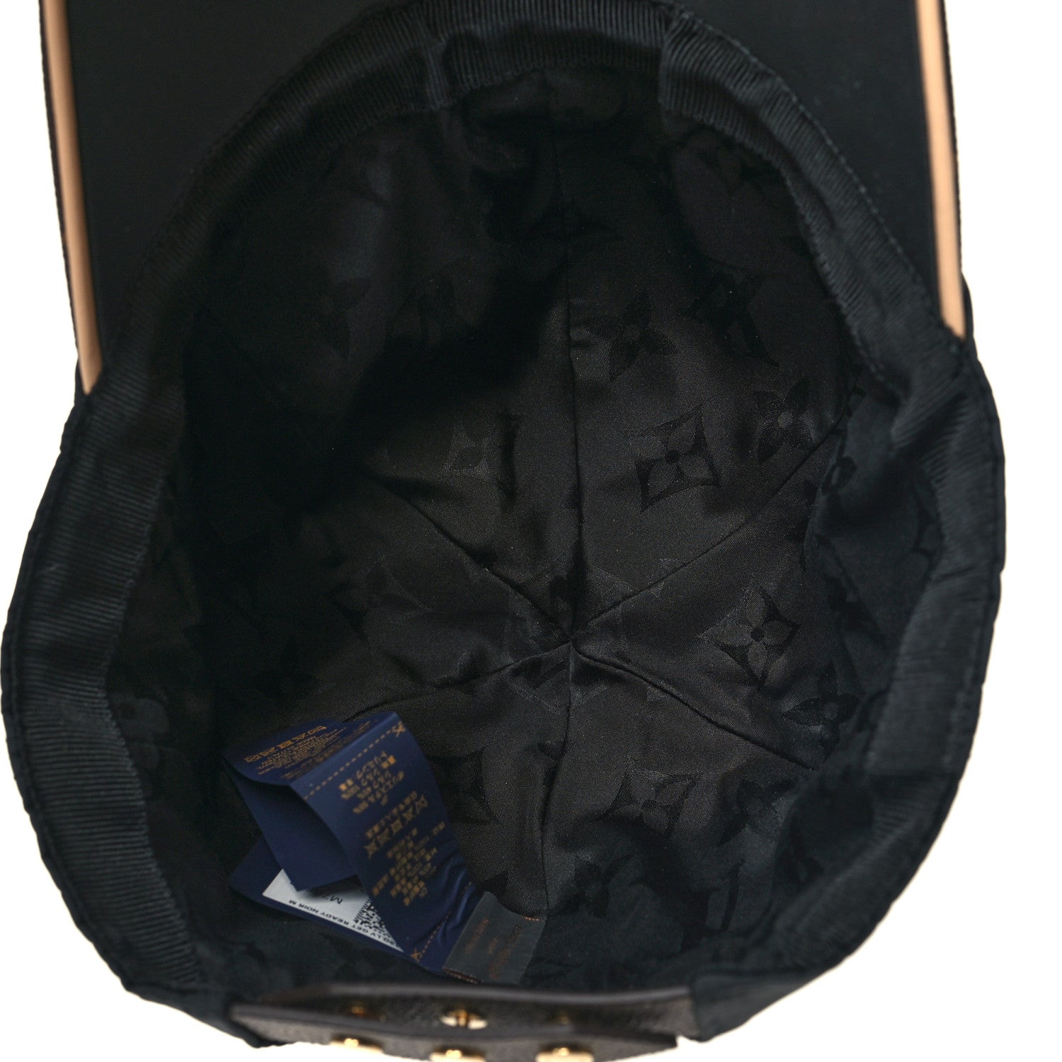 Louis Vuitton Polyester Silk Monogram LV Get Ready Cap M Black 7 of 8