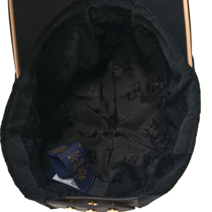 Louis Vuitton Polyester Silk Monogram LV Get Ready Cap M Black 7 of 8