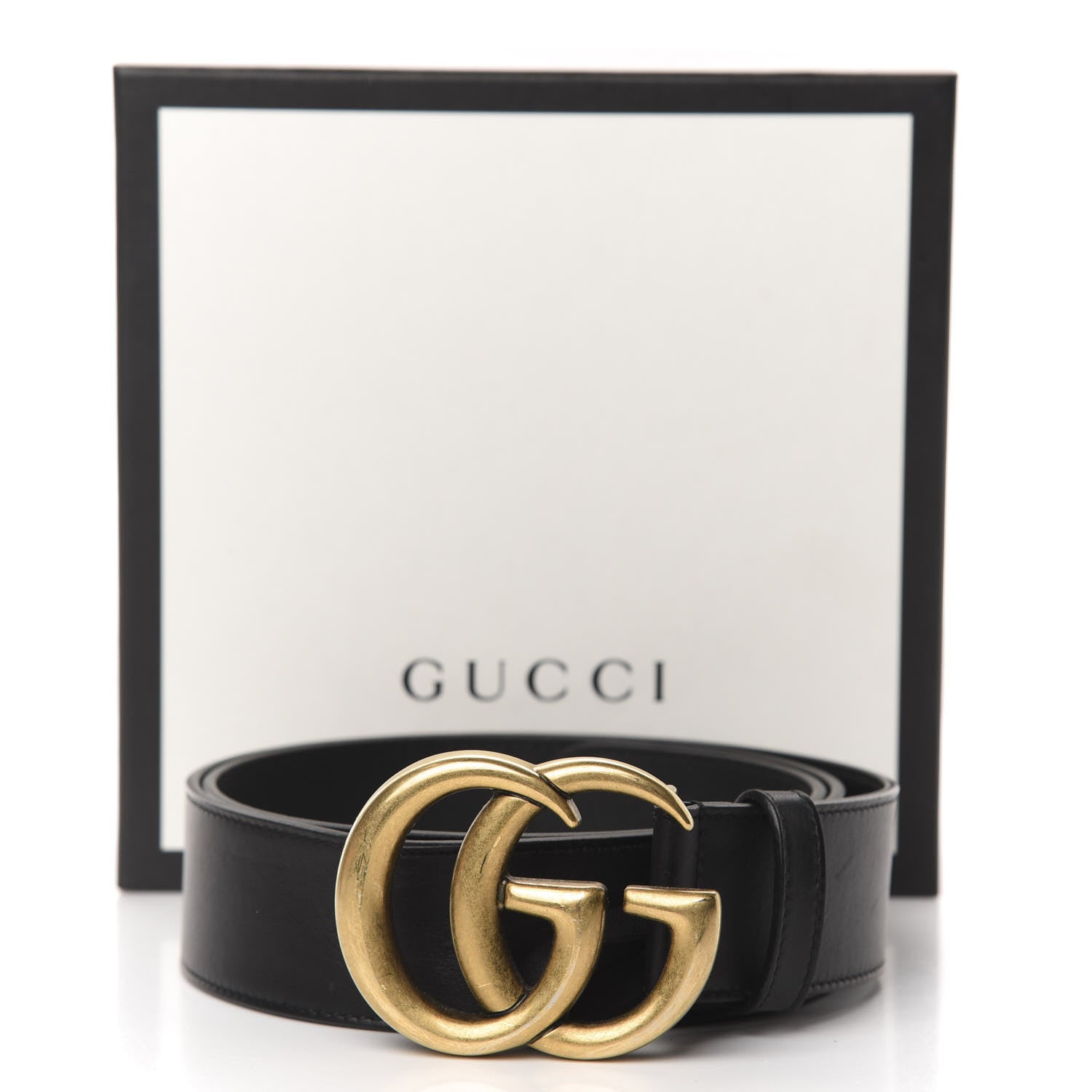 Gucci Calfskin Double G 40mm Belt 90 36 Black 4 of 4
