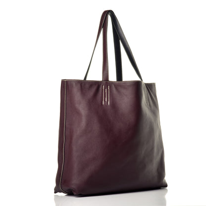 Hermes Sikkim Double Sens 45 Reversible Tote Black Prune 5 of 15