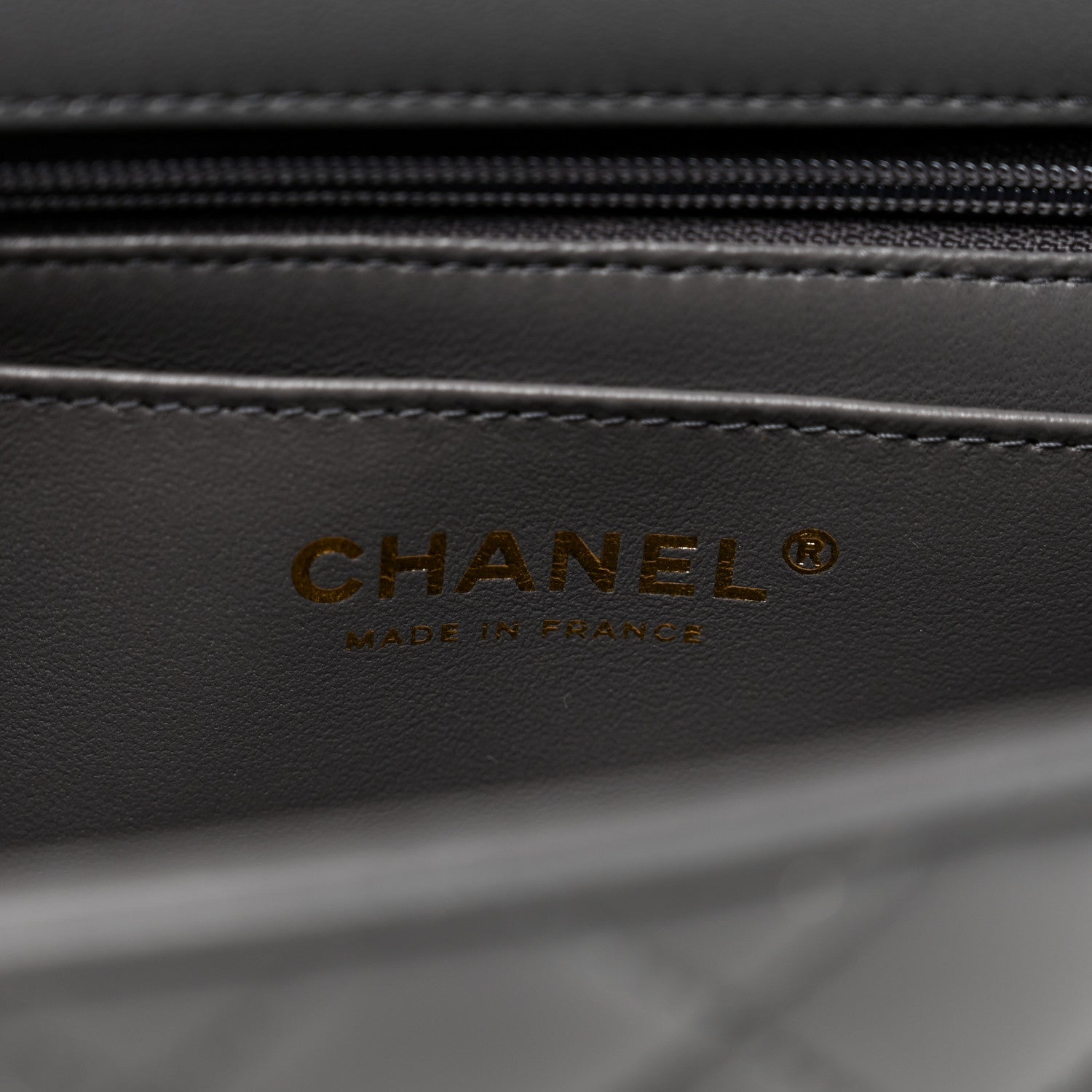 Chanel Lambskin Quilted Mini Chain Top Handle Rectangular Flap Grey 6 of 9