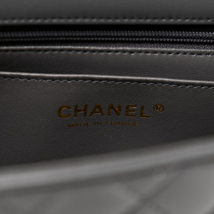 Chanel Lambskin Quilted Mini Chain Top Handle Rectangular Flap Grey 6 of 9