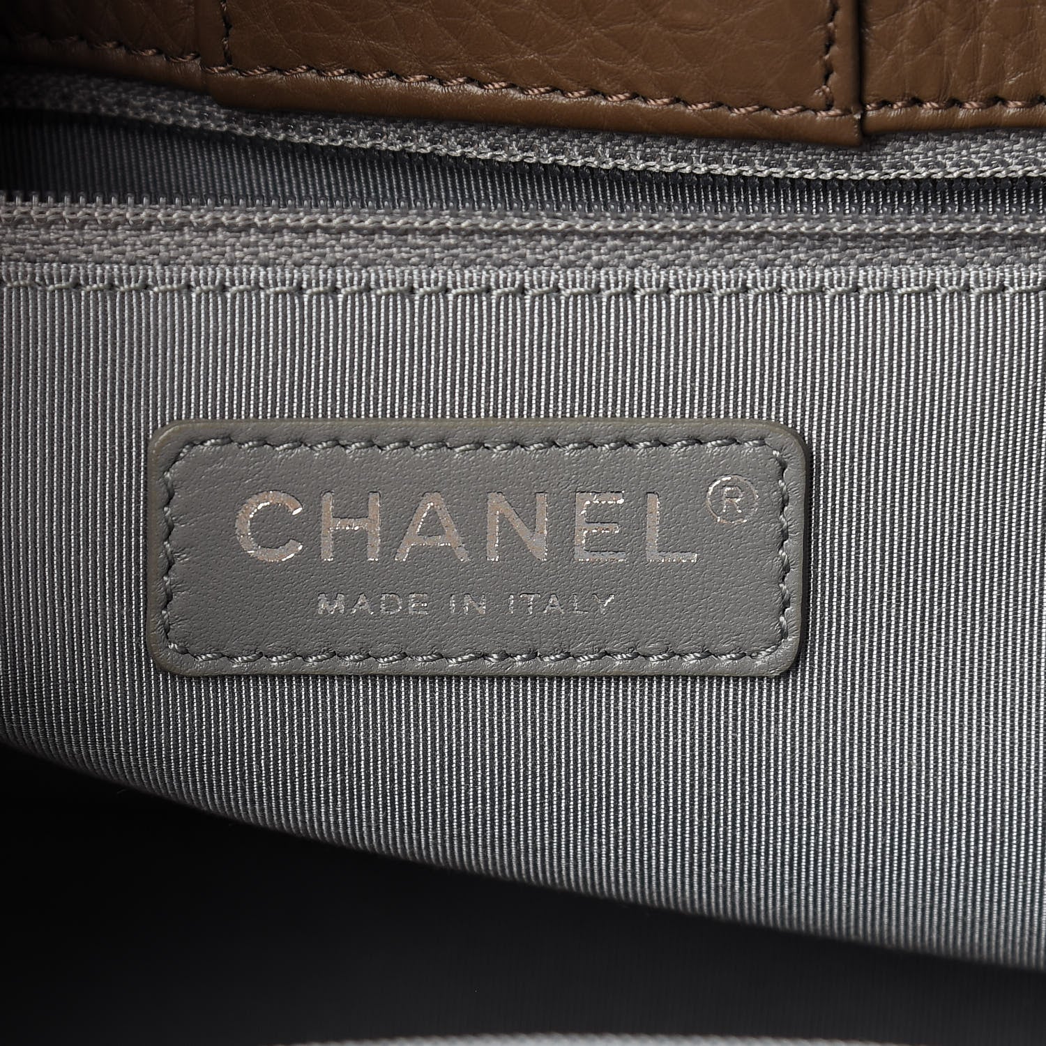 Chanel Calfskin Small Cerf Executive Shopper Tote Brown 8 of 13