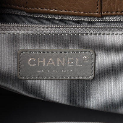 Chanel Calfskin Small Cerf Executive Shopper Tote Brown 8 of 13