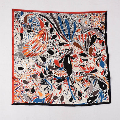 Hermes Silk Millefleurs du Mexique Scarf 70 Brique Noir Bleu 2 of 5