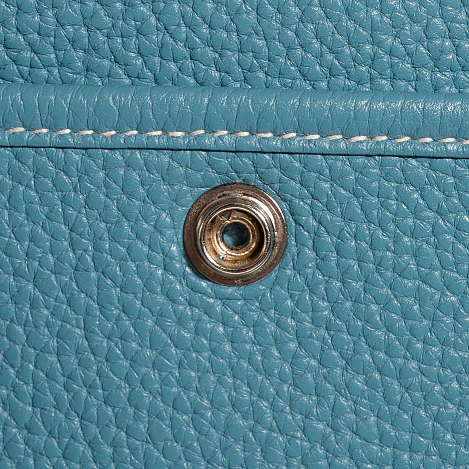 Hermes Taurillon Clemence Evelyne III PM Blue Jean 11 of 16