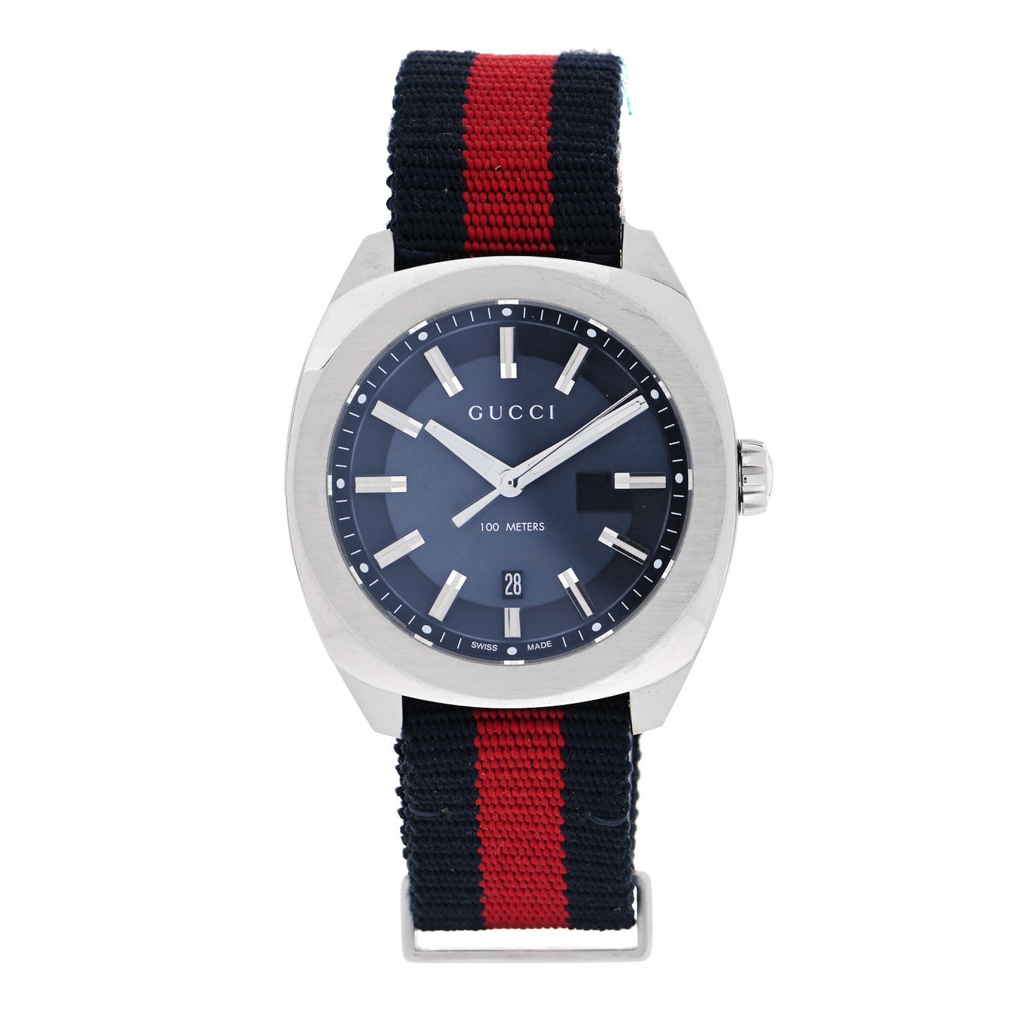 Stainless Steel Nylon 41mm GG2570 Quartz Watch Blue