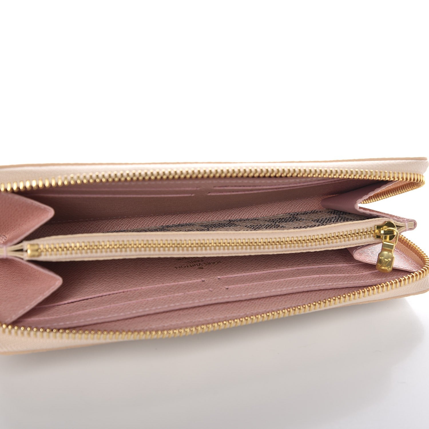 Louis Vuitton Damier Azur Clemence Wallet Rose Ballerine 5 of 8