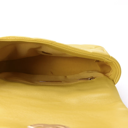 Chanel Lambskin Quilted Medium 19 Flap Yellow 5 of 11