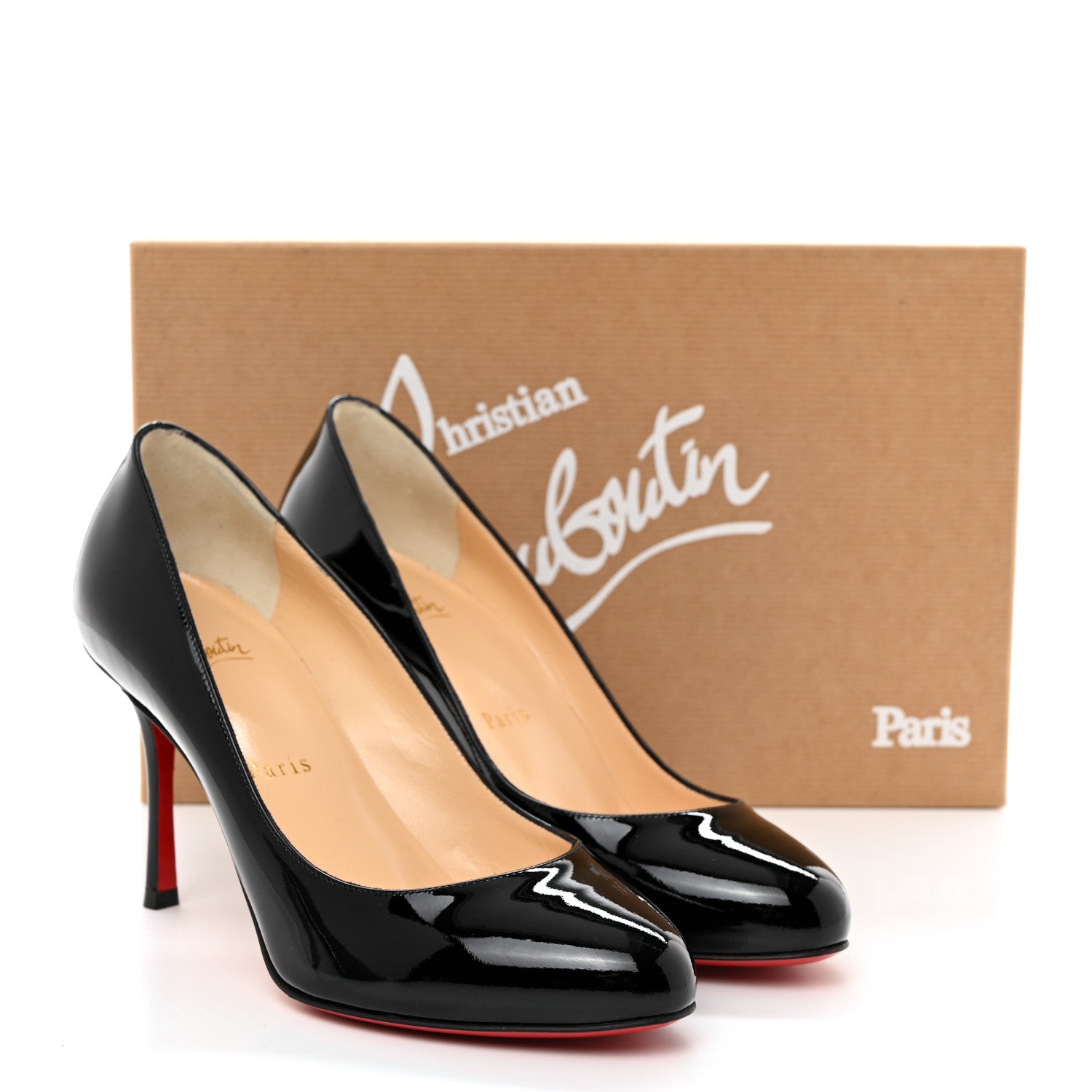 Christian Louboutin Patent Merci Allen 85 Pumps 36.5 Black 9 of 9