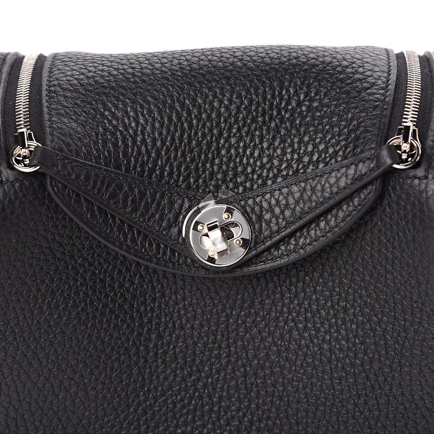 Hermes Taurillon Clemence Mini Lindy 20 Black 9 of 10