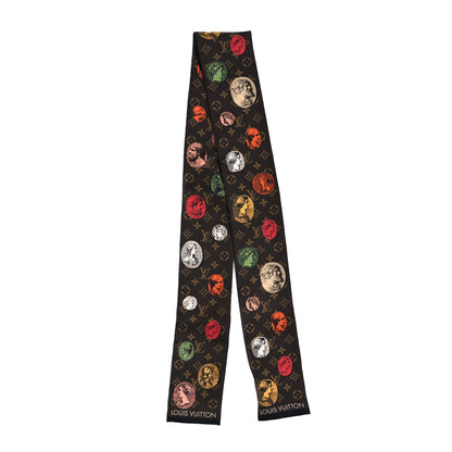 Louis Vuitton X FORNASETTI Silk Monogram Cameo Bandeau Brown 2 of 4