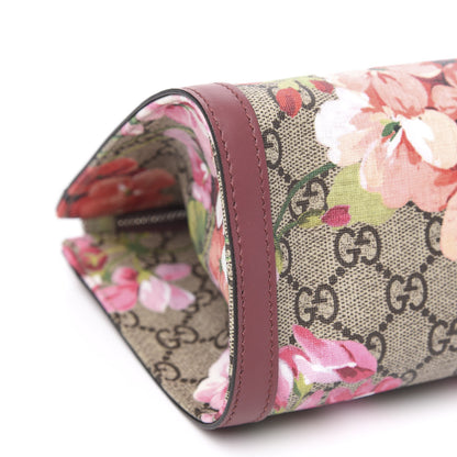 Gucci GG Supreme Monogram Blooms Small Cosmetic Case Beige Multicolor Dry Rose 9 of 10