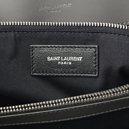 Saint Laurent Calfskin Y Quilted Monogram Large Loulou Chain Satchel Earth 6 of 10