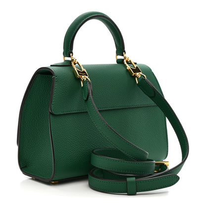 Moynat Taurillon Blush Rejane BB Emerald 3 of 10