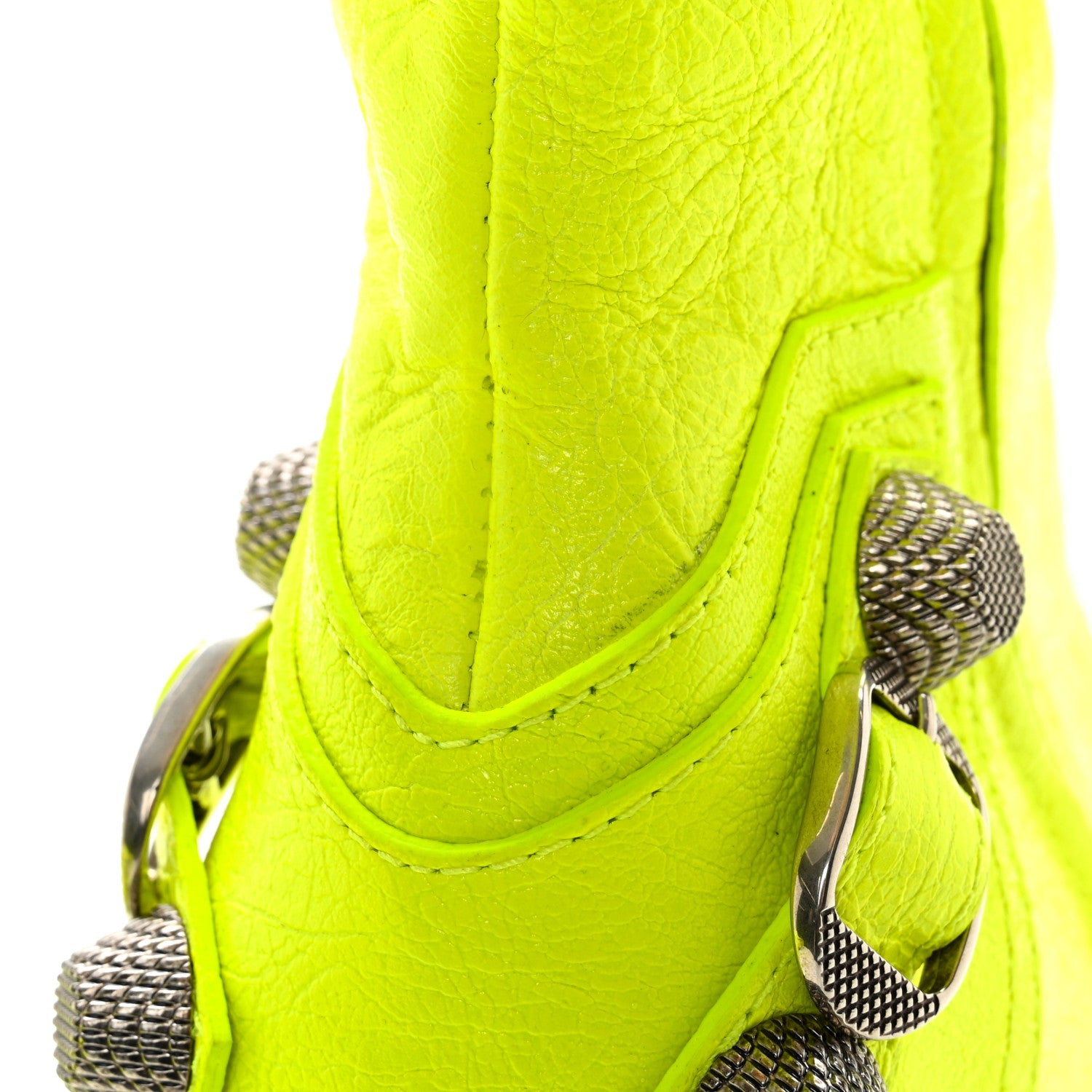 Balenciaga Agneau Arena Cagole 90mm Boots 35.5 Fluo Yellow 12 of 13