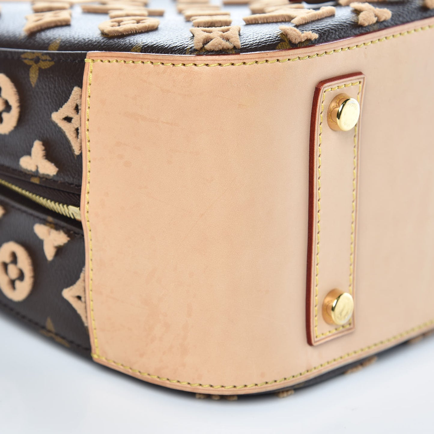 Monogram Tuffetage Deauville Cube Caramel