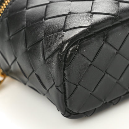 Bottega Veneta Calfskin Intrecciato Bang Bang Vanity Case Black 8 of 9