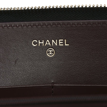 Chanel Caviar Quilted Large Zipped Clutch Black 6 of 8