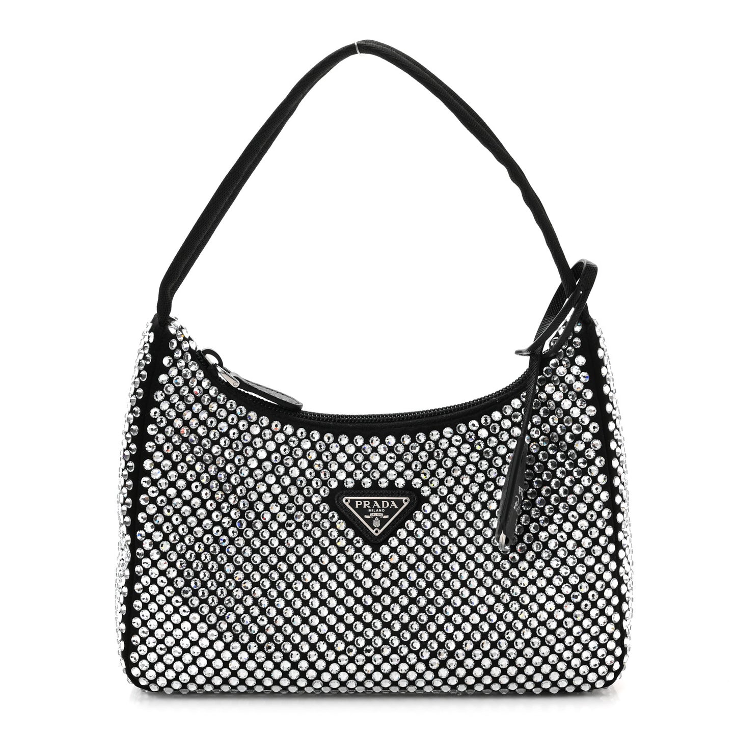 Satin Crystal Mini Re-Edition 2000 Bag Cristal