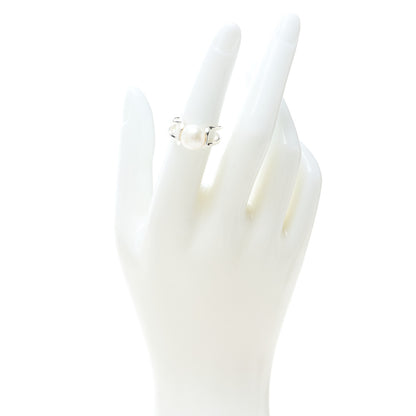 Tiffany Sterling Silver Pearl HardWear Ring 51 5.75 2 of 4