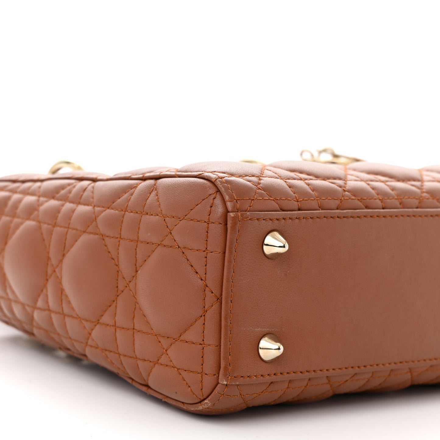 Calfskin Cannage Small My ABCDior Lady Dior Tan