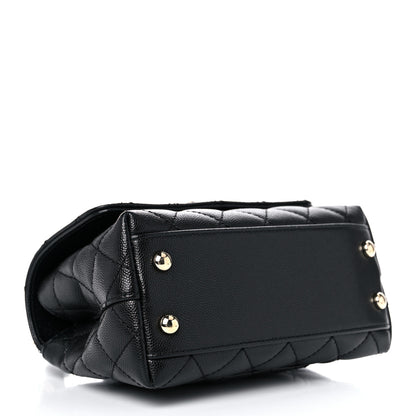 Chanel Caviar Quilted Extra Mini Coco Handle Flap Black 4 of 10