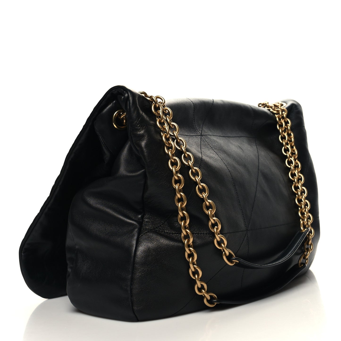 Lambskin Matelasse Monogram Large Jamie 4.3 Black