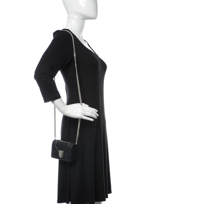 Christian Dior Lambskin Baby Diorama Flap Bag Black 2 of 8