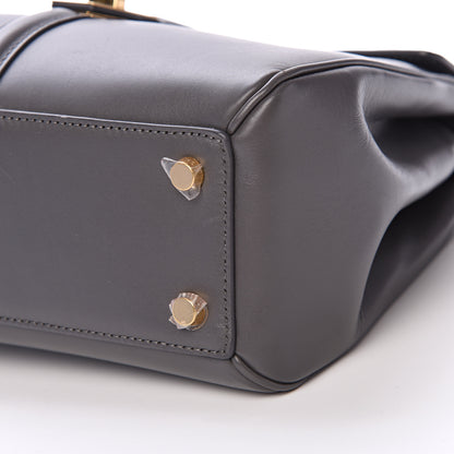 Celine Satinated Calfskin Small 16 Top Handle Bag Gray 10 of 14