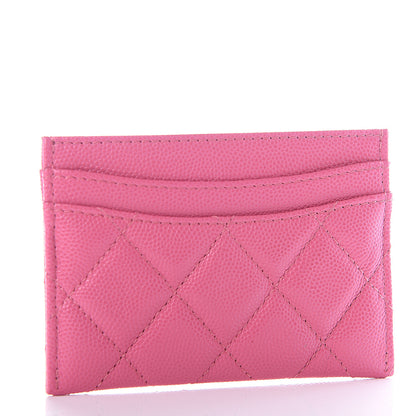 Chanel Caviar Quilted Card Holder Pink 2 of 11