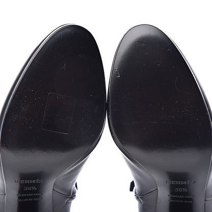 Hermes Calfskin Joueuse Ankle Boots 38.5 Black 9 of 9